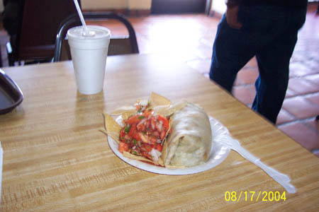 Huge and tasty burritos