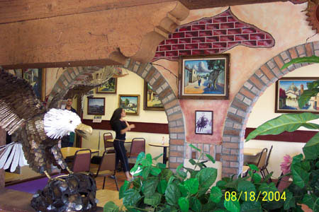 Good food, pretty paintings